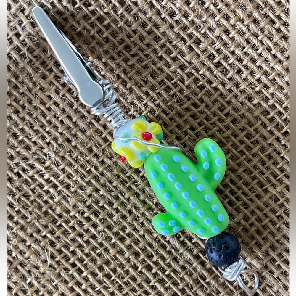 Cactus/ Succulent Roach Clip, Long Nail Helper, Debit Card Grabber, Jewelry Assi